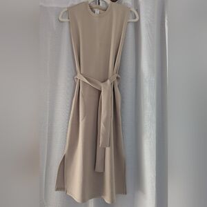 Spanx Air Essentials Sleeveless Tie Dress Beige XS